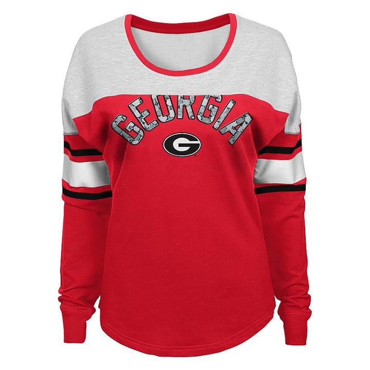 Juniors' Georgia Bulldogs Cool Sweatshirt, Women's, Size: Medium, Red