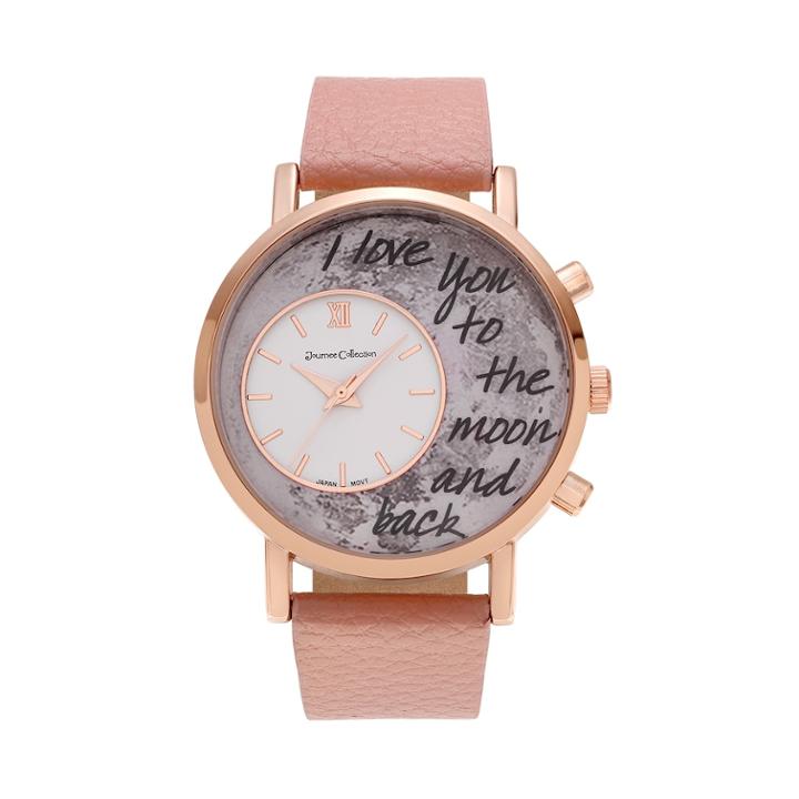 Journee Collection Women's I Love You To The Moon And Back Watch, Size: Large, Pink