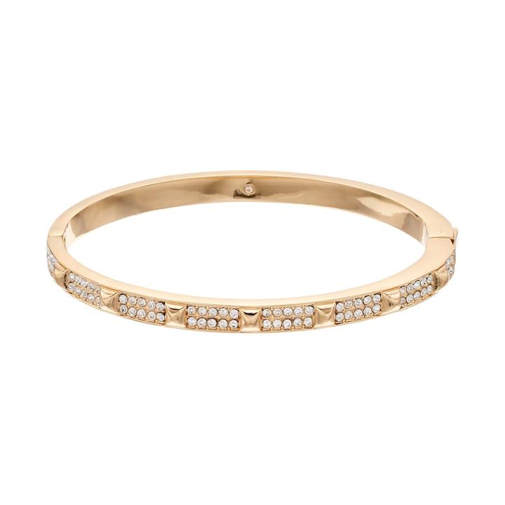 Dana Buchman Station Hinged Bangle Bracelet, Women's, Gold