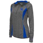 Women's Campus Heritage Kentucky Wildcats Money Quarter-zip Top, Size: Large, Grey (charcoal)