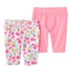 Toddler Girl Freestyle Revolution 2-pk. Botanical Floral & Solid Bermuda Shorts, Size: 2t, Ovrfl Oth