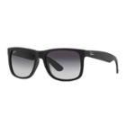 Ray-ban Rb4165 55mm Justin Rectangle Gradient Sunglasses, Men's, Dark Grey