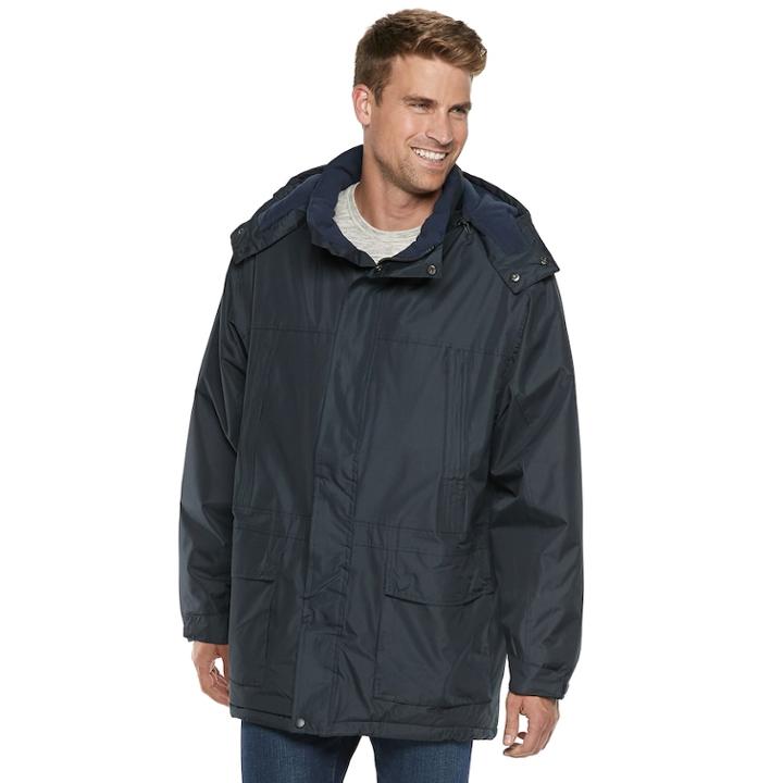 Men's Victory Rugged Wear Hooded Parka, Size: Medium, Blue (navy)