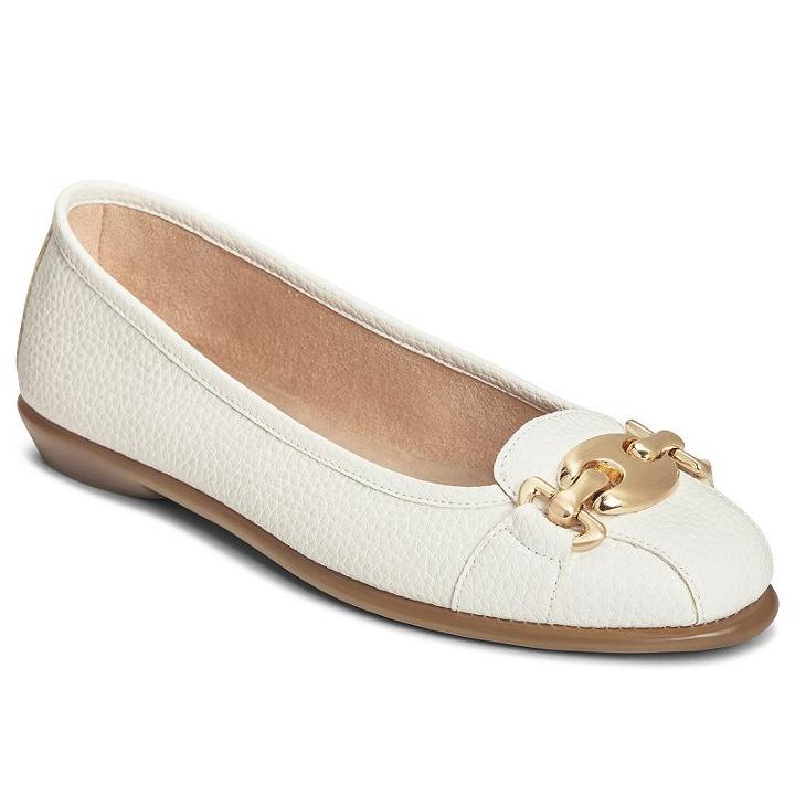 A2 By Aerosoles In Between Women's Ballet Flats, Size: Medium (10), White Oth