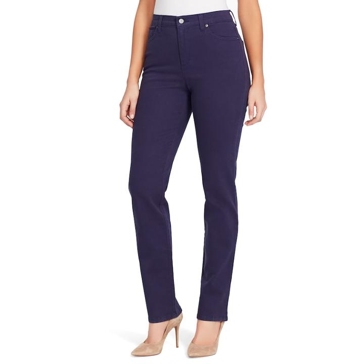 Petite Gloria Vanderbilt Amanda Classic High Waisted Tapered Jeans, Women's, Size: 14 Petite, Med Blue