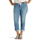 Plus Size Lee Total Freedom Kilee Capri Jeans, Women's, Size: 25 - Regular, Dark Blue