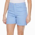 Women's Gloria Vanderbilt Amanda Shorts, Size: 10, Light Blue