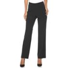 Women's Croft & Barrow&reg; Hollywood Straight-leg Dress Pants, Size: 6 T/l, Black