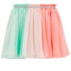 Girls 4-12 Carter's Colorblock Tulle Skirt, Size: 8, Multi