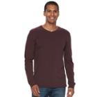 Men's Sonoma Goods For Life&reg; Classic-fit Flexwear V-neck Tee, Size: Large, Brown