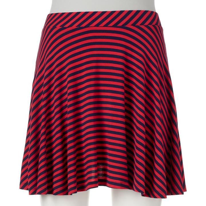 Juniors' So&reg; Skater Skirt, Girl's, Size: Medium, Med Red