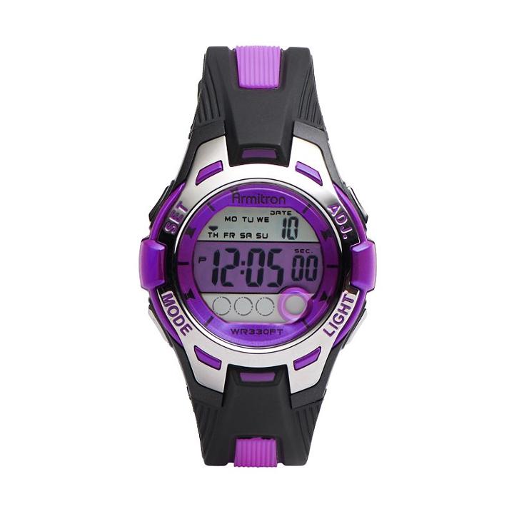 Armitron Women's Digital Chronograph Watch, Size: Small, Purple