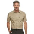 Men's Croft & Barrow&reg; Classic-fit Quick-dry Outdoor Button-down Shirt, Size: Large, Med Beige