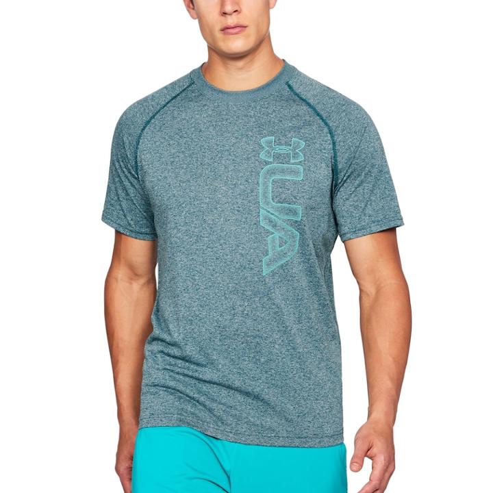 Men's Under Armour Ua Tech Graphic Tee, Size: Medium, Gold