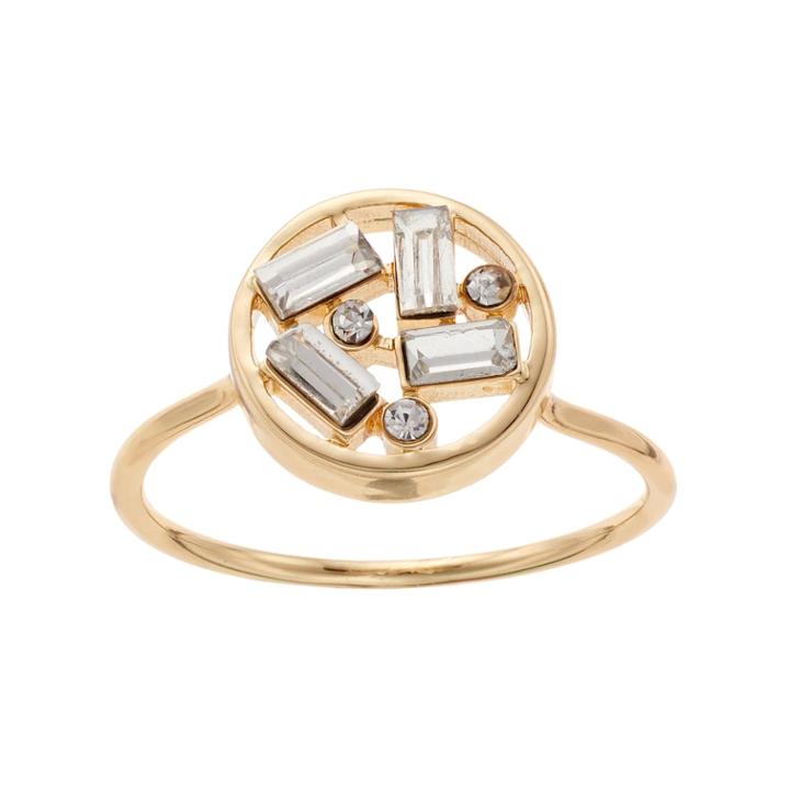 Lc Lauren Conrad Openwork Baguette Cluster Ring, Women's, Size: 7, Gold
