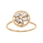 Lc Lauren Conrad Openwork Baguette Cluster Ring, Women's, Size: 7, Gold