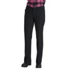Dickies Relaxed Straight-leg Stretch Twill Pants - Women's, Size: 18 T/l, Black