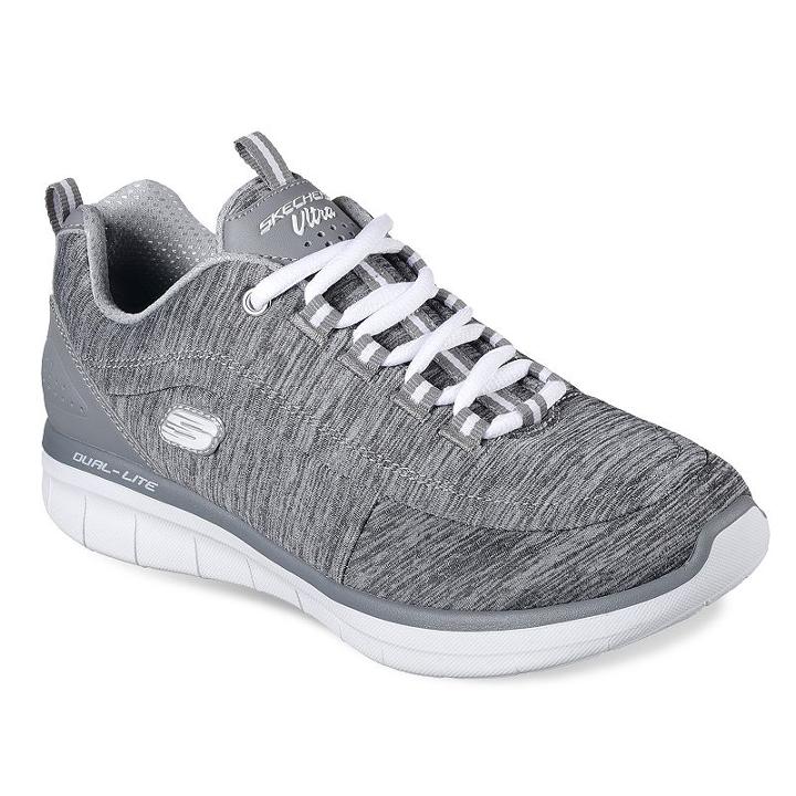 Skechers Synergy 2.0 Headliner Women's Sneakers, Size: 11 Wide, Med Grey