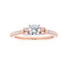 14k Gold Round Cut 3/4 Carat T.w. Igl Certified Diamond Engagement Ring, Women's, Size: 6, White