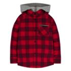 Boys 4-7 Hurley Hooded Button-down Flannel Shirt, Boy's, Size: 5, Dark Red