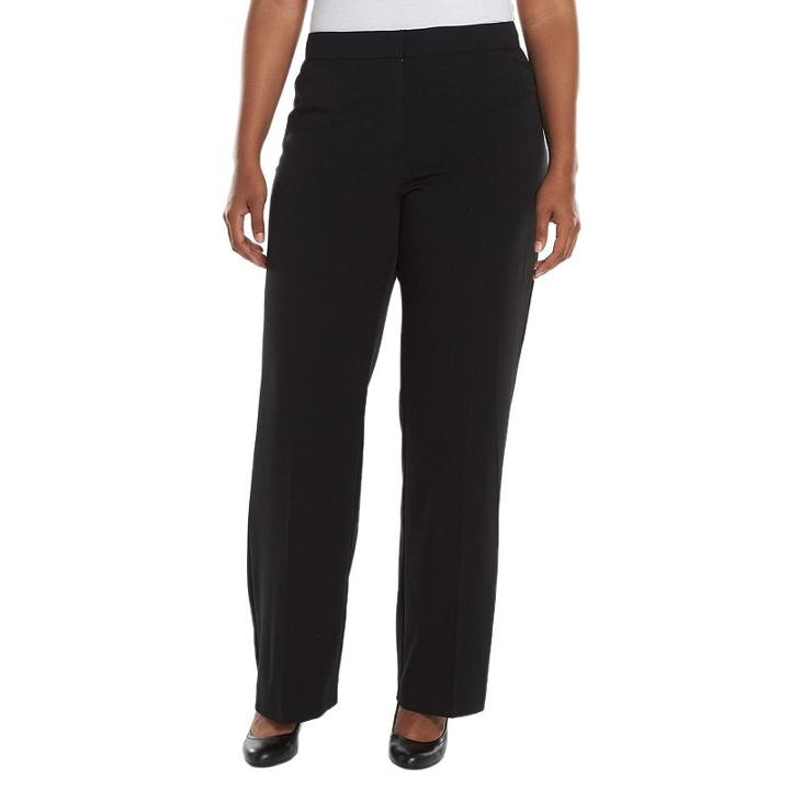 Plus Size Apt. 9&reg; Modern-fit Dress Pants, Women's, Size: 24w Short, Black