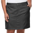 Plus Size Croft & Barrow&reg; Essential Twill Skort, Women's, Size: 24 W, Black