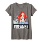 Disney's The Little Mermaid Ariel Girls 7-16 Dreamer Graphic Tee, Size: Small, Med Grey