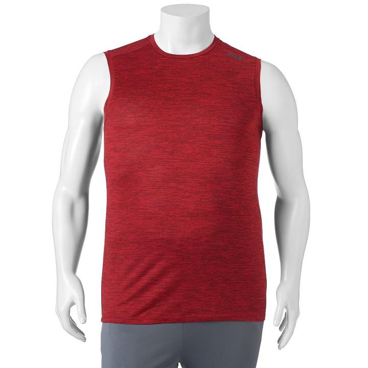 Big & Tall Fila Sport&reg; Tru-dry Space-dyed Performance Muscle Tee, Men's, Size: Xl Tall, Red