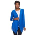 Petite Dana Buchman Open-front Cardigan, Women's, Size: Xl Petite, Turquoise/blue (turq/aqua)