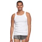 Men's Equipo 3-pack Solid Ribbed A-shirts, Size: Small, White