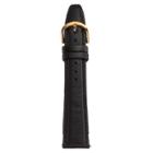 Kreisler Unisex Leather Watch Band - Tx39919bk, Size: 19mm, Black