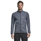 Men's Adidas Outdoor Knit Fleece Jacket, Size: Medium, Med Blue
