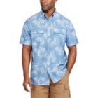 Men's Chaps Classic-fit Outdoor Performance Button-down Shirt, Size: Medium, Blue