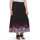 Plus Size Dana Buchman Crepe Maxi Skirt, Women's, Size: 1xl, Ovrfl Oth