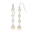 Pearlustre By Imperial Freshwater Cultured Pearl Linear Drop Earrings, Women's, White