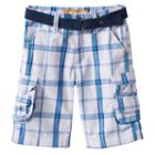 Boys 4-7x Lee Cargo Shorts With Belt, Size: Medium (7), Brt Blue