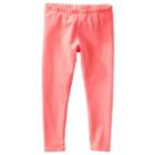 Girls 4-8 Oshkosh B'gosh&reg; Solid Full-length Leggings, Girl's, Size: 8, Orange