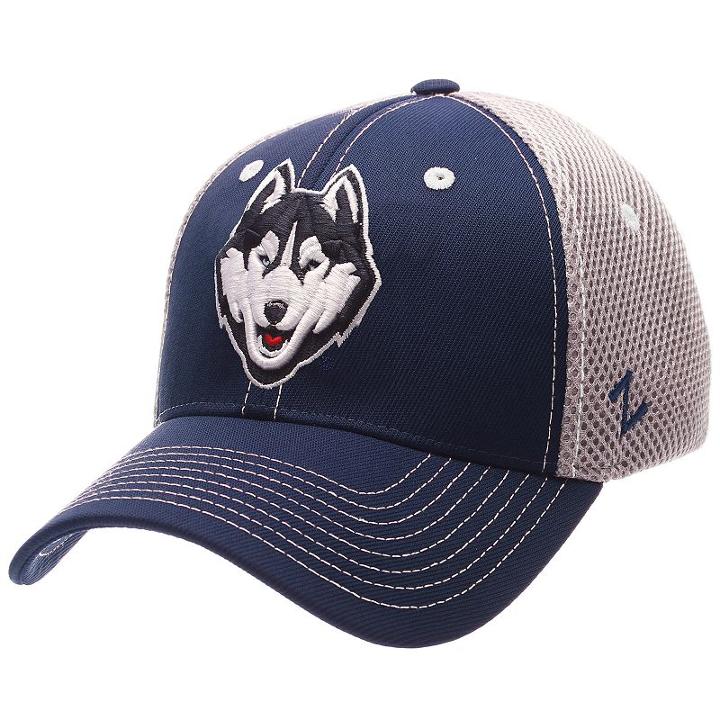 Adult Zephyr Uconn Huskies Pregame Flex-fit Cap, Men's, Size: S/m, Multicolor