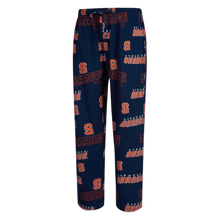 Men's Concepts Sport Syracuse Orange Slide Lounge Pants, Size: Medium, Blue (navy)