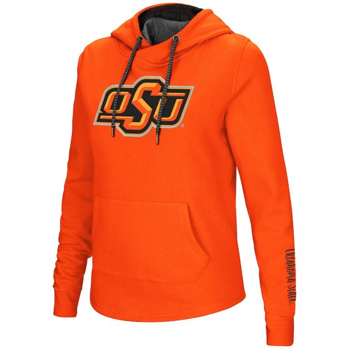 Women's Oklahoma State Cowboys Crossover Hoodie, Size: Xxl, Drk Orange