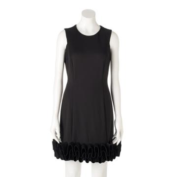 Women's M By Maia Ruffle Sheath Dress, Size: 12 Avg/reg, Black