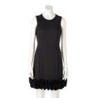Women's M By Maia Ruffle Sheath Dress, Size: 12 Avg/reg, Black