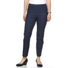 Petite Napa Valley Slimming Solution Straight-leg Dress Pants, Women's, Size: 16 Petite, Dark Blue