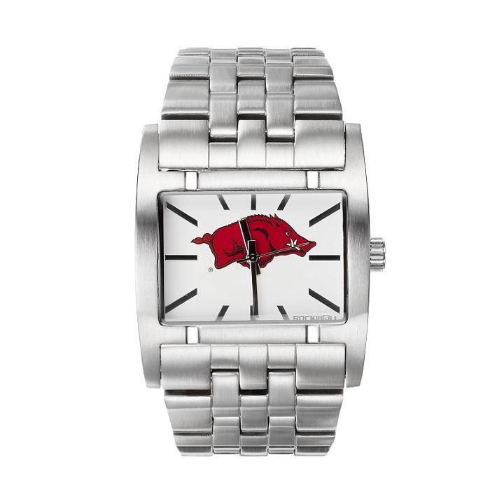 Rockwell Arkansas Razorbacks Apostle Stainless Steel Watch - Men, Silver