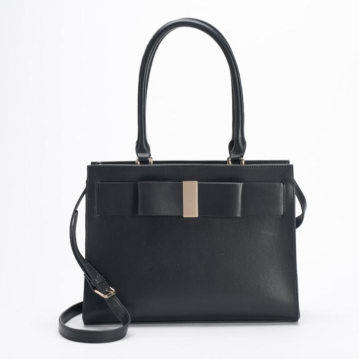 Apt. 9&reg; Zora Bow Tote, Women's, Black