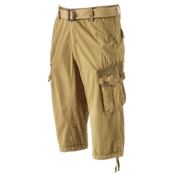Men's Xray Messenger Belted Cargo Shorts, Size: 34, Med Brown