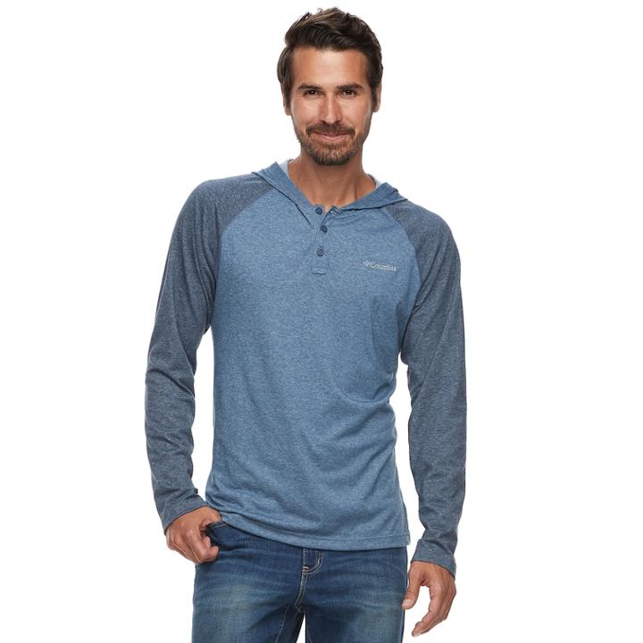 Big & Tall Columbia Wildberry Omni-wick Colorblock Raglan Hoodie, Men's, Size: 2xb, Blue
