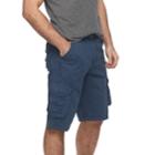 Men's Rawx Regular-fit Belted Cargo Shorts, Size: 36, Dark Blue