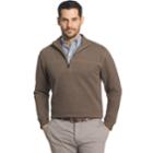 Men's Arrow Classic-fit Sueded Fleece Quarter-zip Pullover, Size: Xxl, Red/coppr (rust/coppr)