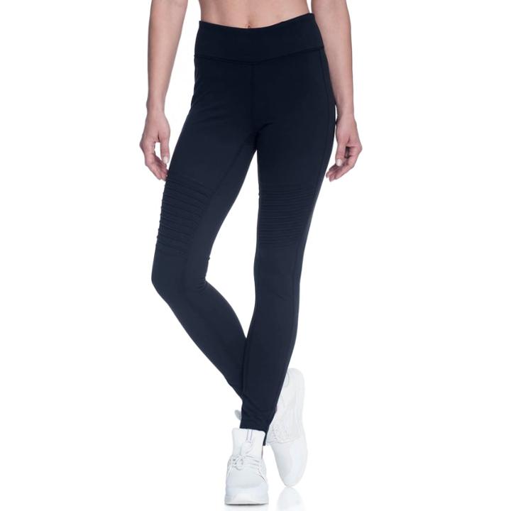 Women's Gaiam Poppy Moto Leggings, Size: Small, Oxford